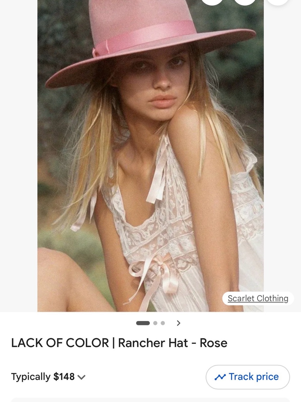 LACK OF COLOR Rose Rancher Wide-Brim Fedora